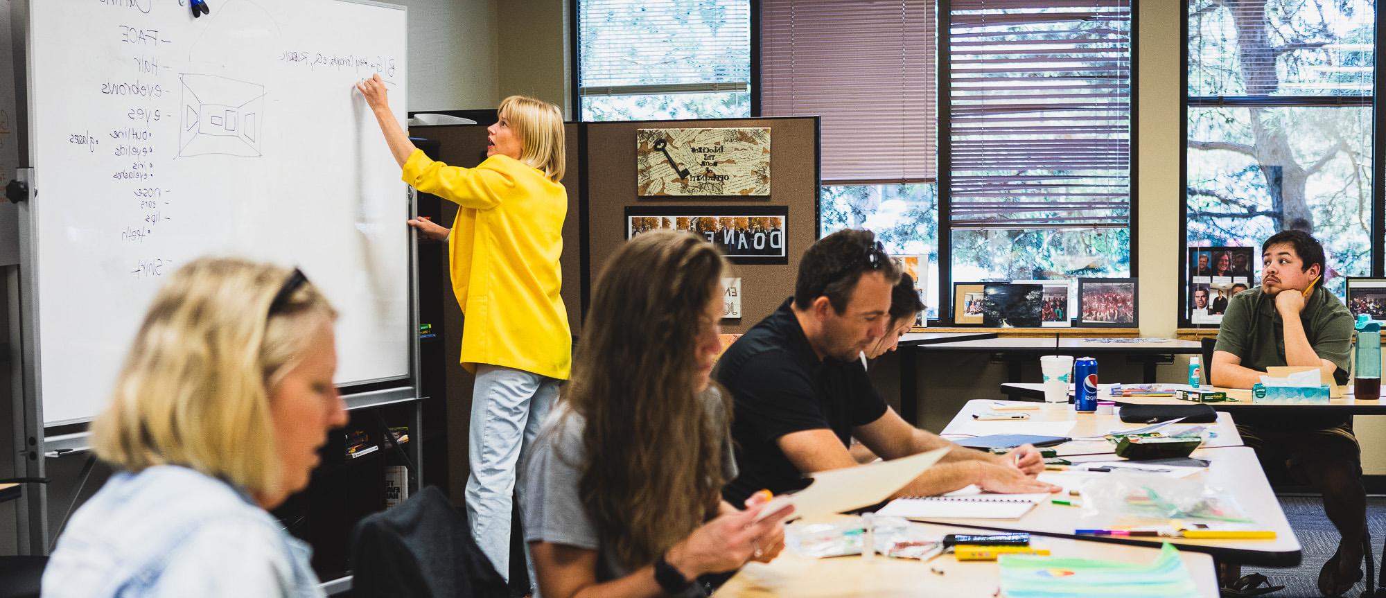 Doane classrom at the Omaha campus.